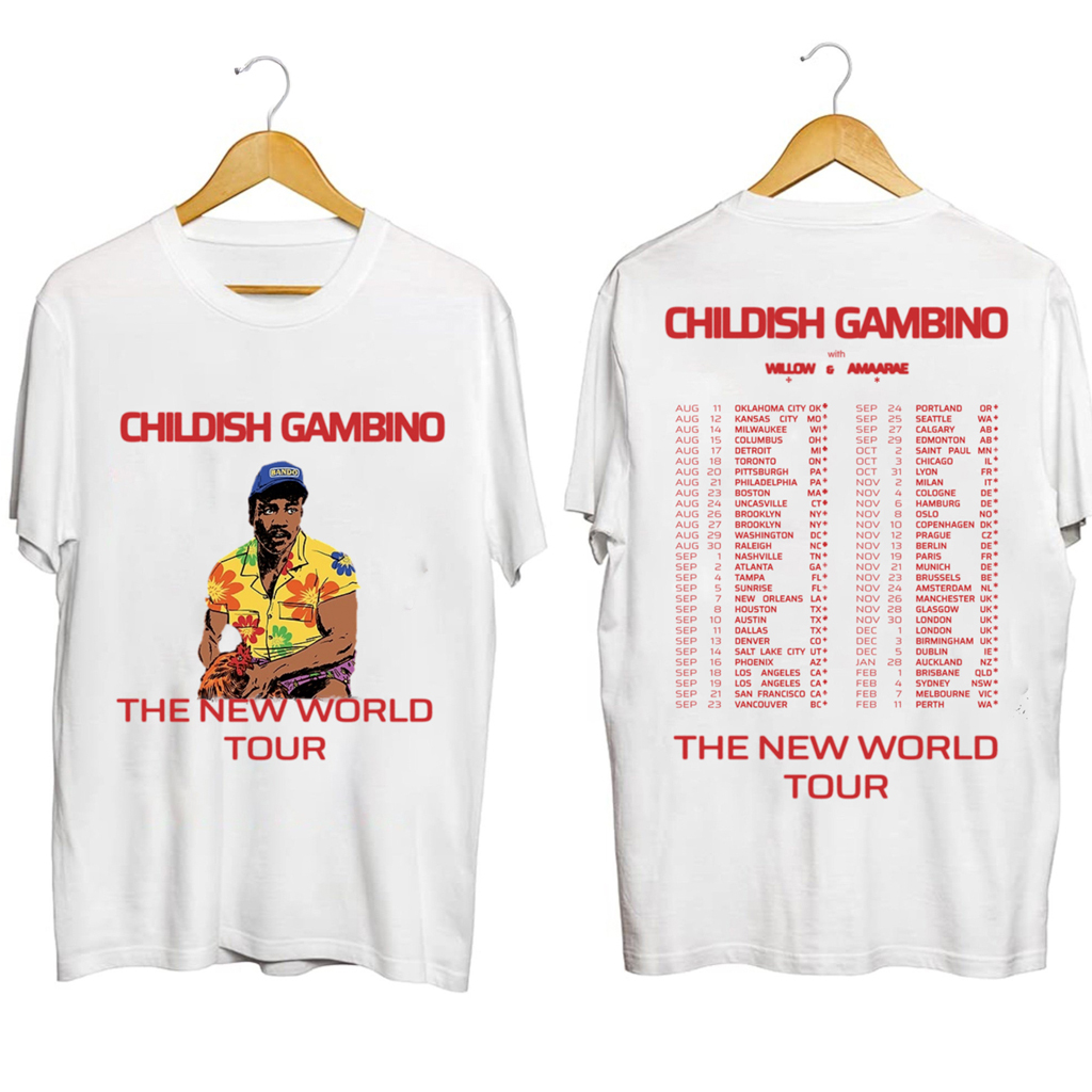 The New World Tour Childish Gambino Shirt Fan Merch Gifts For Father