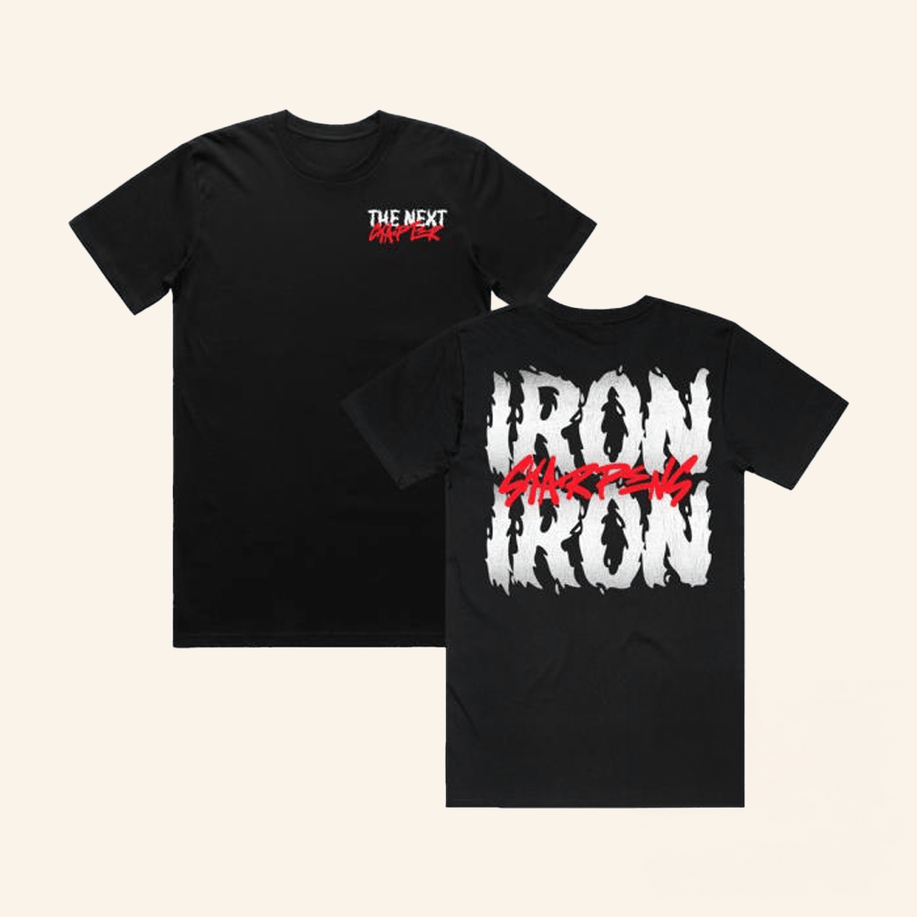 The Next Chapter Merch Store Iron Sharpens Box T-Shirt Dad Gifts The Next Chapter Merch Store Iron Sharpens Box T-Shirt Dad Gifts