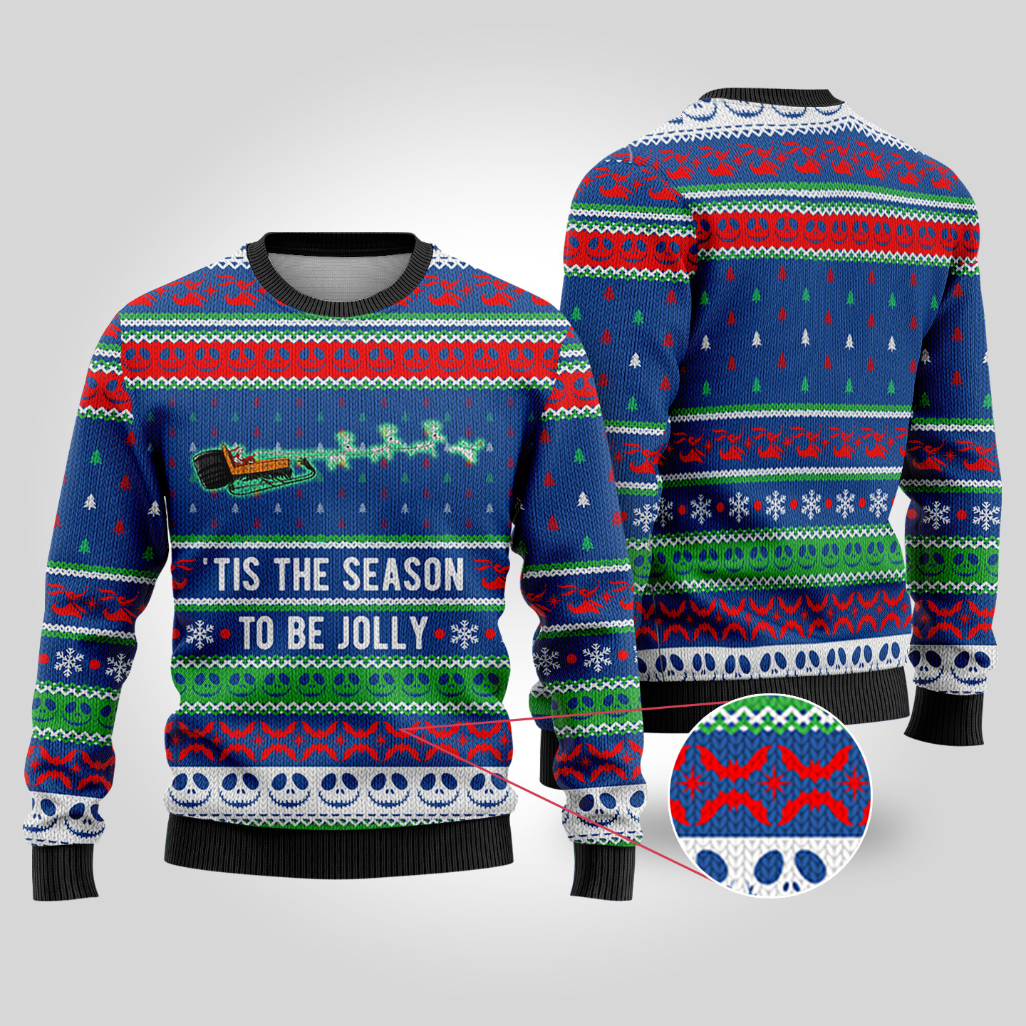 The Night Before Christmas Sweater For Men And Women Royal Custom Christmas Sweatshirt for Family Matching