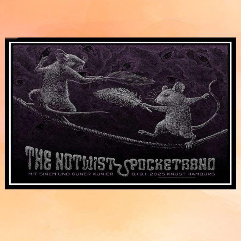 The Notwist And Pocketband Hamburg Germany November 8 9 2025 Concert Poster Fan Merch Gifts