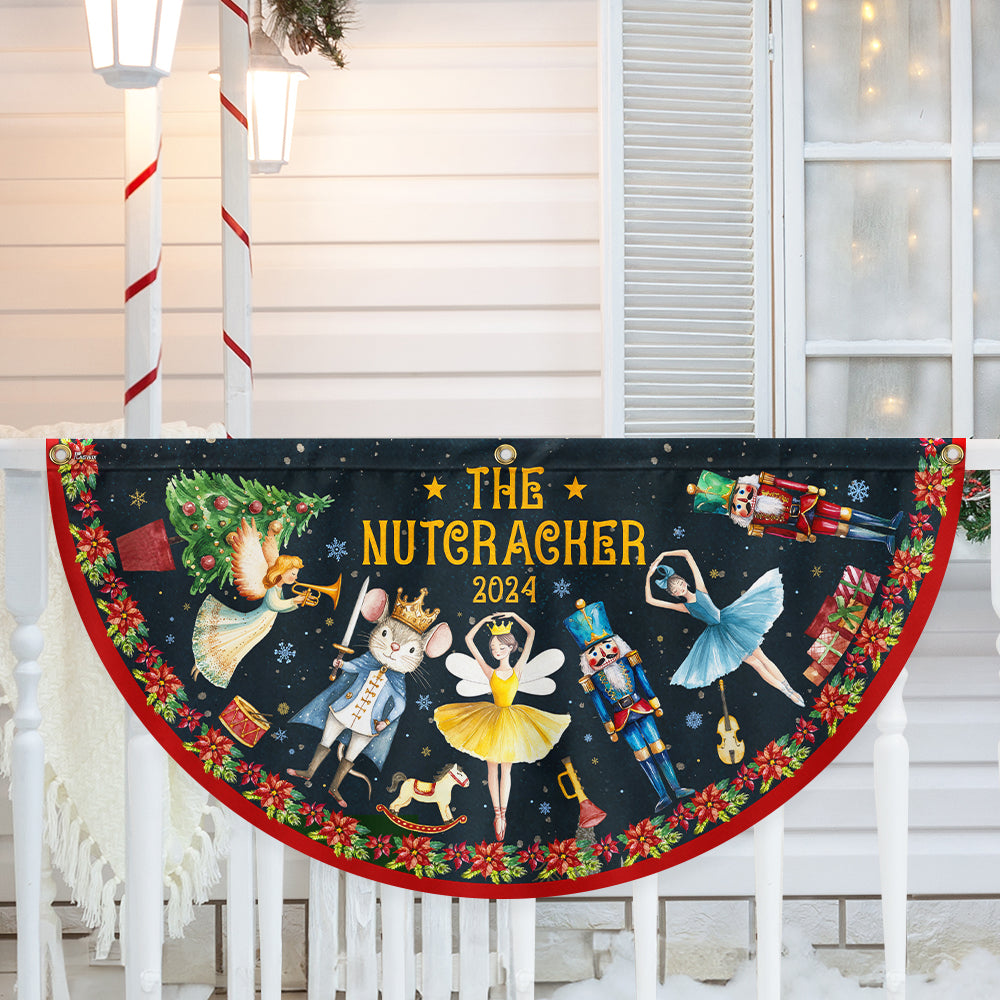 The Nutcracker 2024 Nutcracker Ballet Winter Holiday Christmas Non Pleated Fan Flag