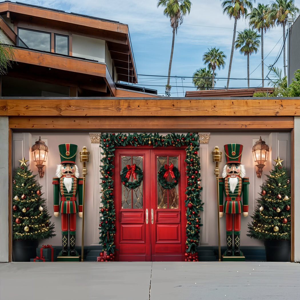 The Nutcracker's Welcome Christmas Garage Door Banner Xmas Garage Door Covers Xmas Gifts