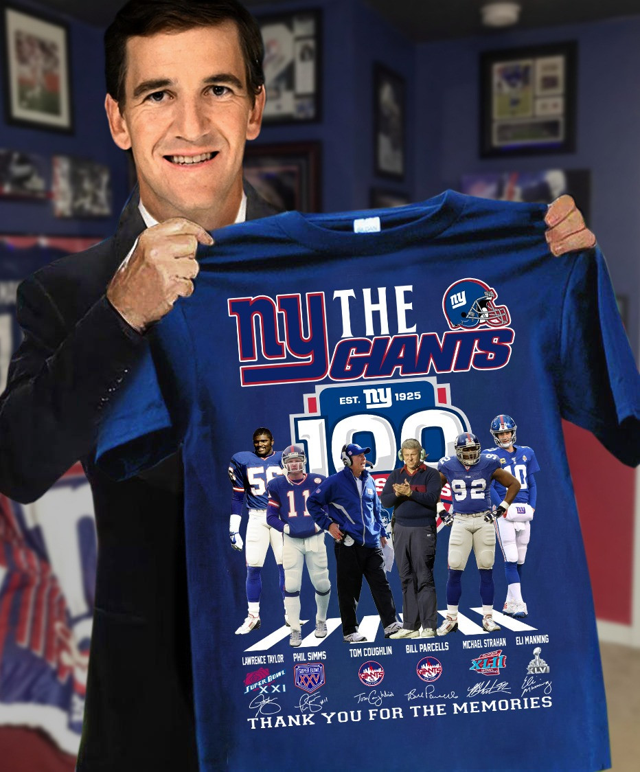 The NY Giants Thank You For The Memories T-shirt Presents For Football Lovers