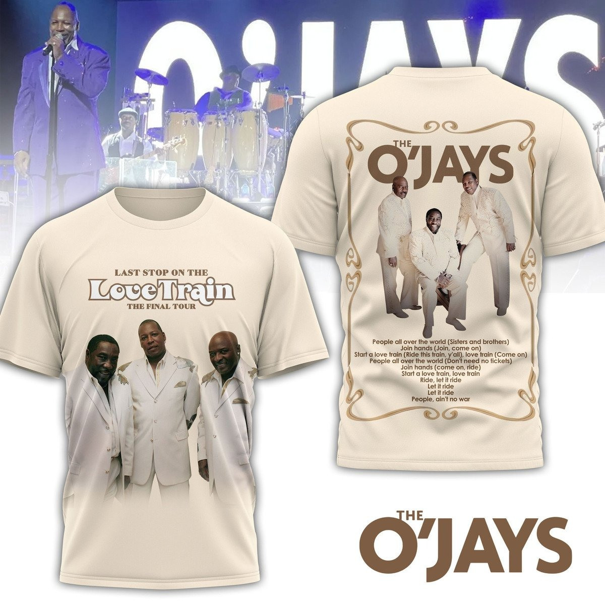 The O Jays Love Train The Final Tour 2025 T-Shirt Presents For Music Lovers