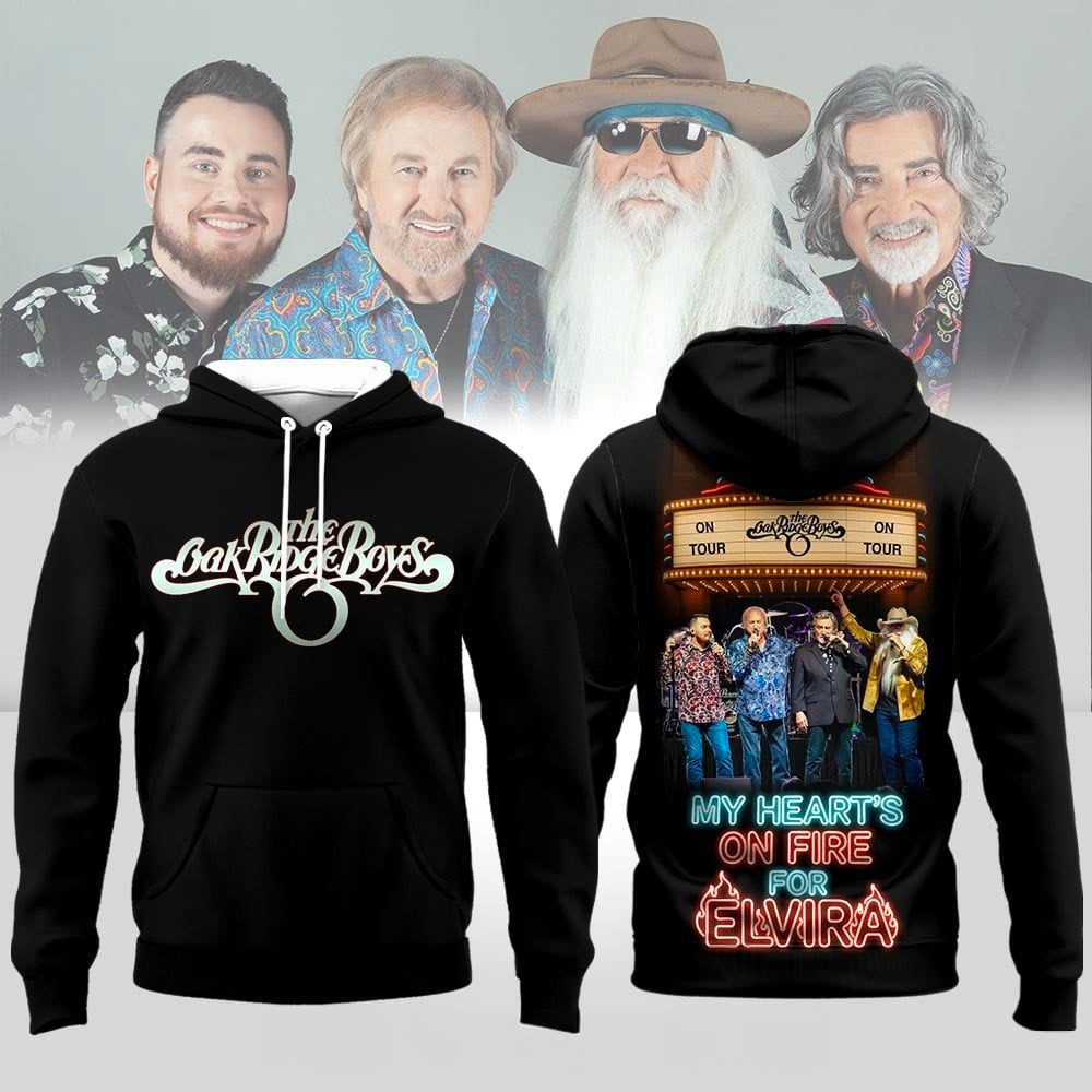 The Oak Ridge Boys My Heart's On Fire For Elvira Hoodie The Oak Ridge Boys Merch Fans Gifts