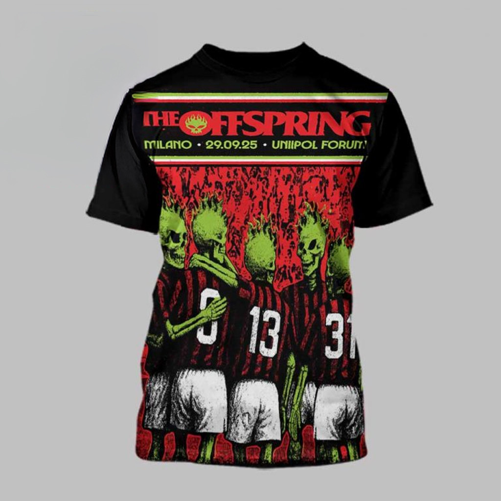 The Offspring Merch The Offspring Unipol Forum Milano 2025 September 29th T-Shirt Fan Gifts The Offspring Merch The Offspring Unipol Forum Milano 2025 September 29th T-Shirt Fan Gifts
