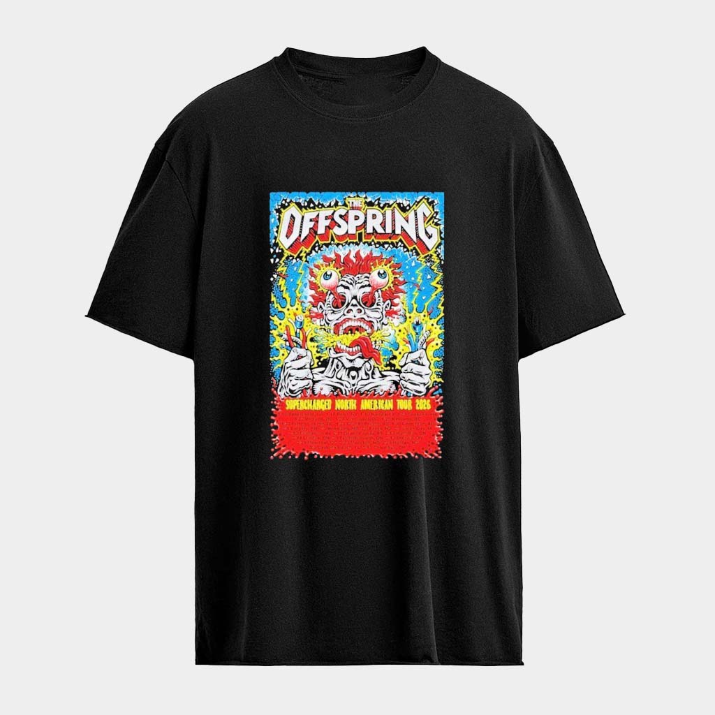 The Offspring Supercharged Worldwide In 26 North American Tour 2026 Dates T-Shirt Fan Apparel
