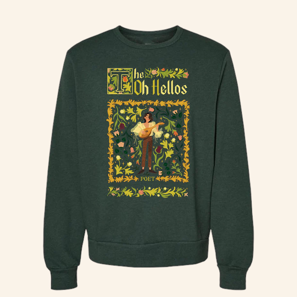 The Oh Hellos Merch Poet Crewneck The Oh Hellos Sweatshirt Gifts For Boyfriend