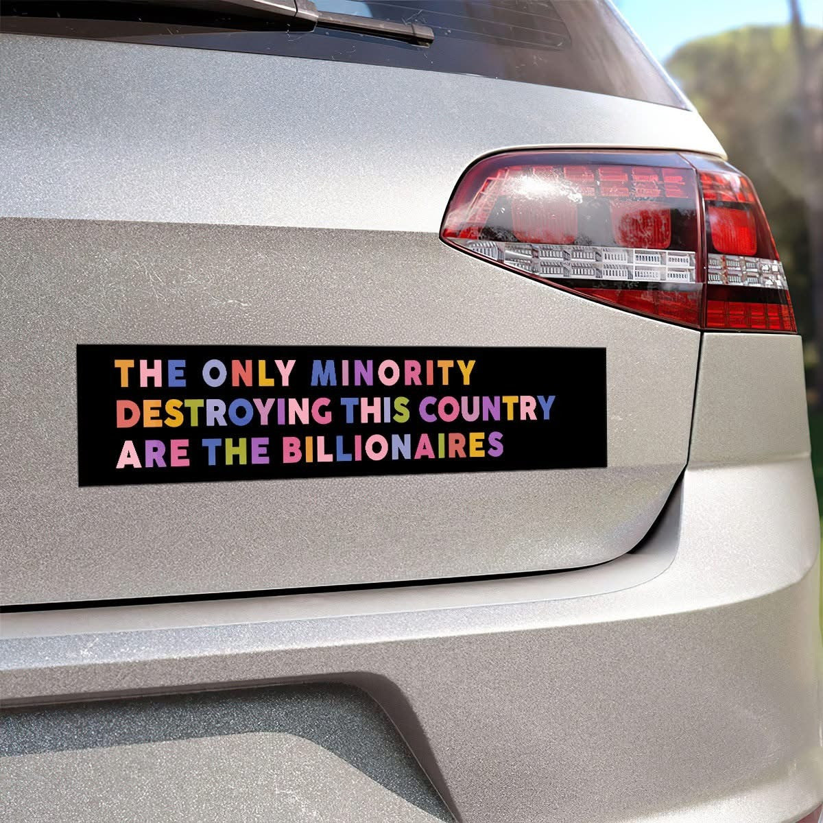 The Only Minority Destroying This Country Are The Billionaires Car Magnets Anti Elon Decal