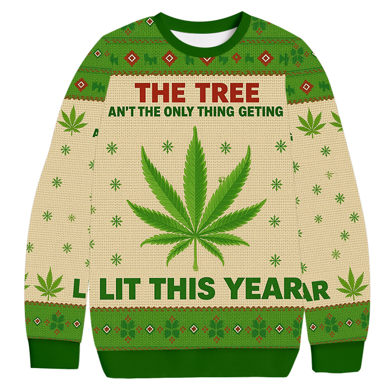 The Only Thing Getting Lit This Year Christmas Ugly Sweatshirt Christmas Gift For Family The Only Thing Getting Lit This Year Christmas Ugly Sweatshirt Christmas Gift For Family