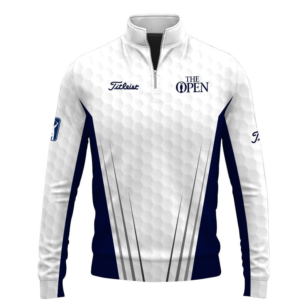 The Open White And Blue Quarter-Zip Pullover Golf Gifts For Men