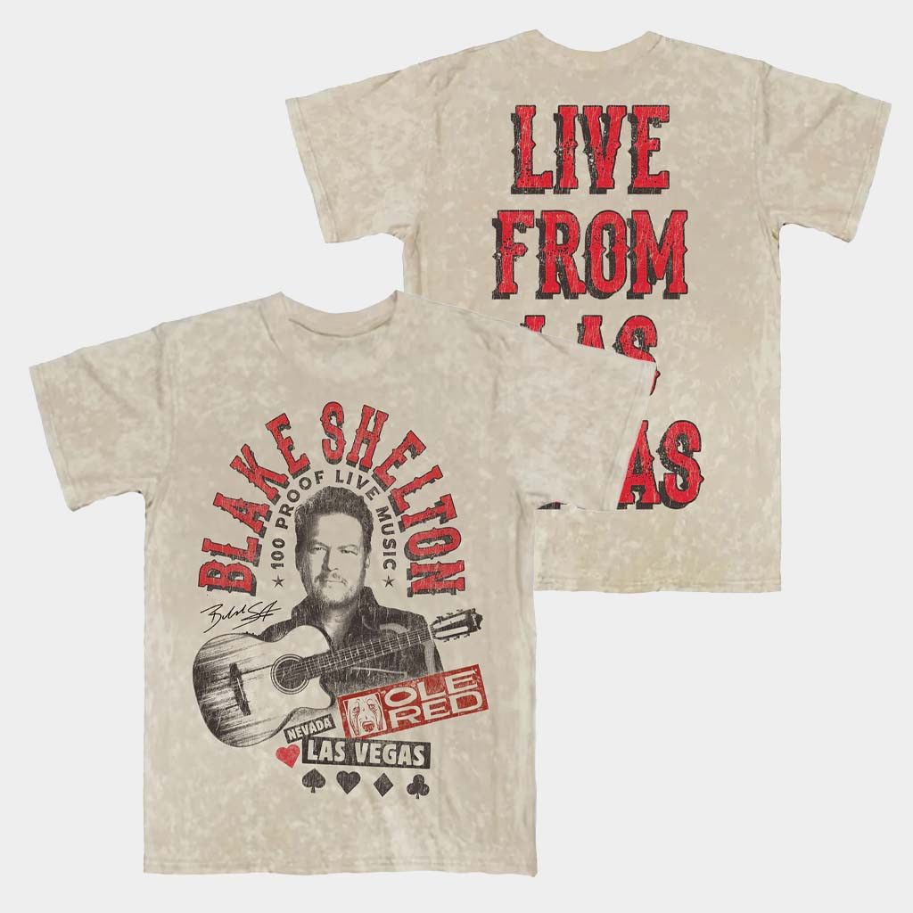 The Opry Merch Ole Red Vegas Blake Shelton Tour T-Shirt Live From Las Vegas Shirt Fans Gifts