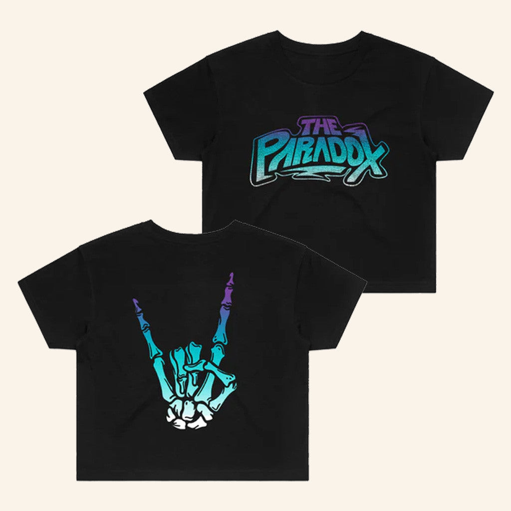 The Paradox Merch Merch Gradient Cropped T-Shirt Gifs For Her