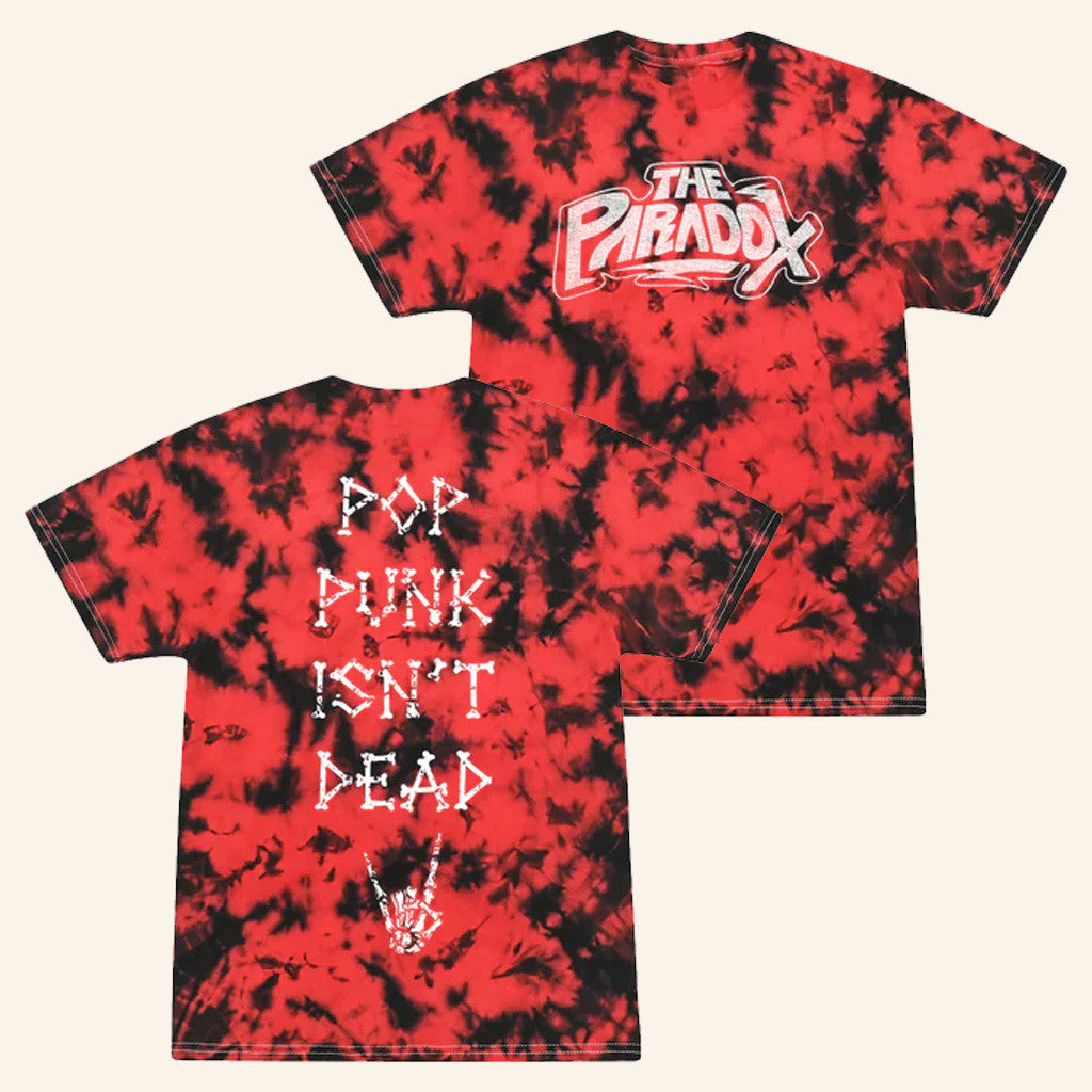 The Paradox Merch Tie Dye Pop Punk Isn't Dead T-Shirt Gifs For Husband