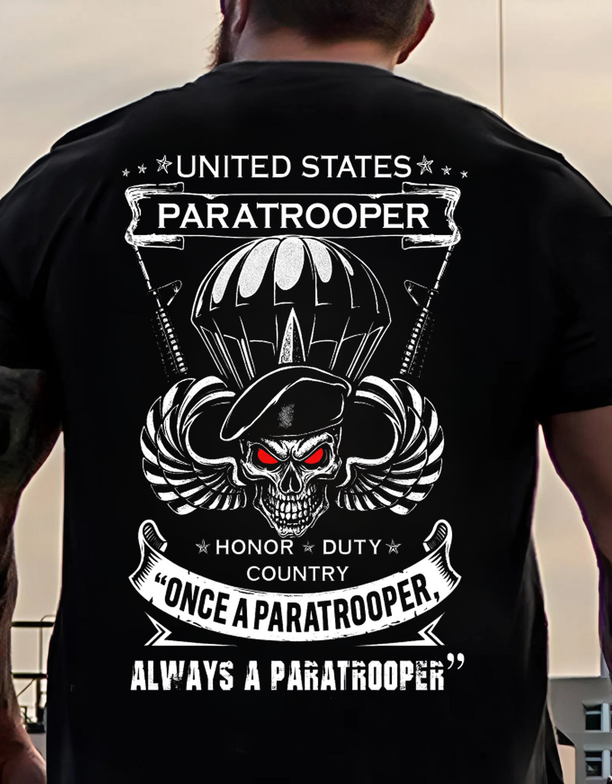 The Paratrooper's Creed Military Shirt Patriotic Design Gift Idea for Veterans Day