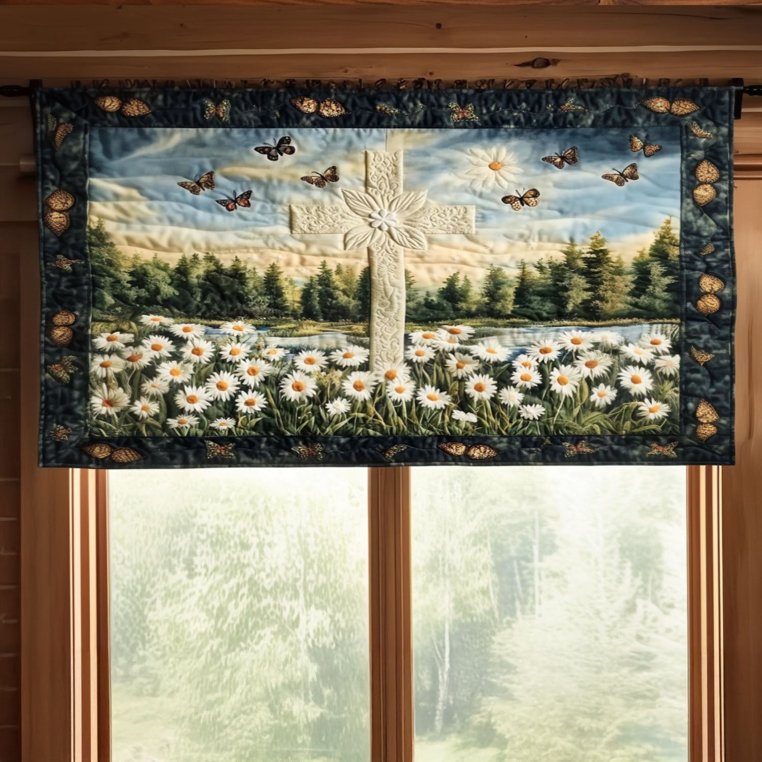 The Path of Light Quilted Valance Front Entryway Ideas Sunflower Theme Gifts Merchandise