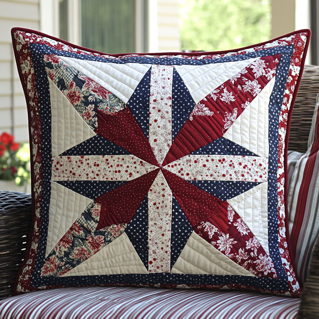 The Patriot Patch Quilted Pillow Case Decorative Throw Pillow Covers Family Gift Ideas
