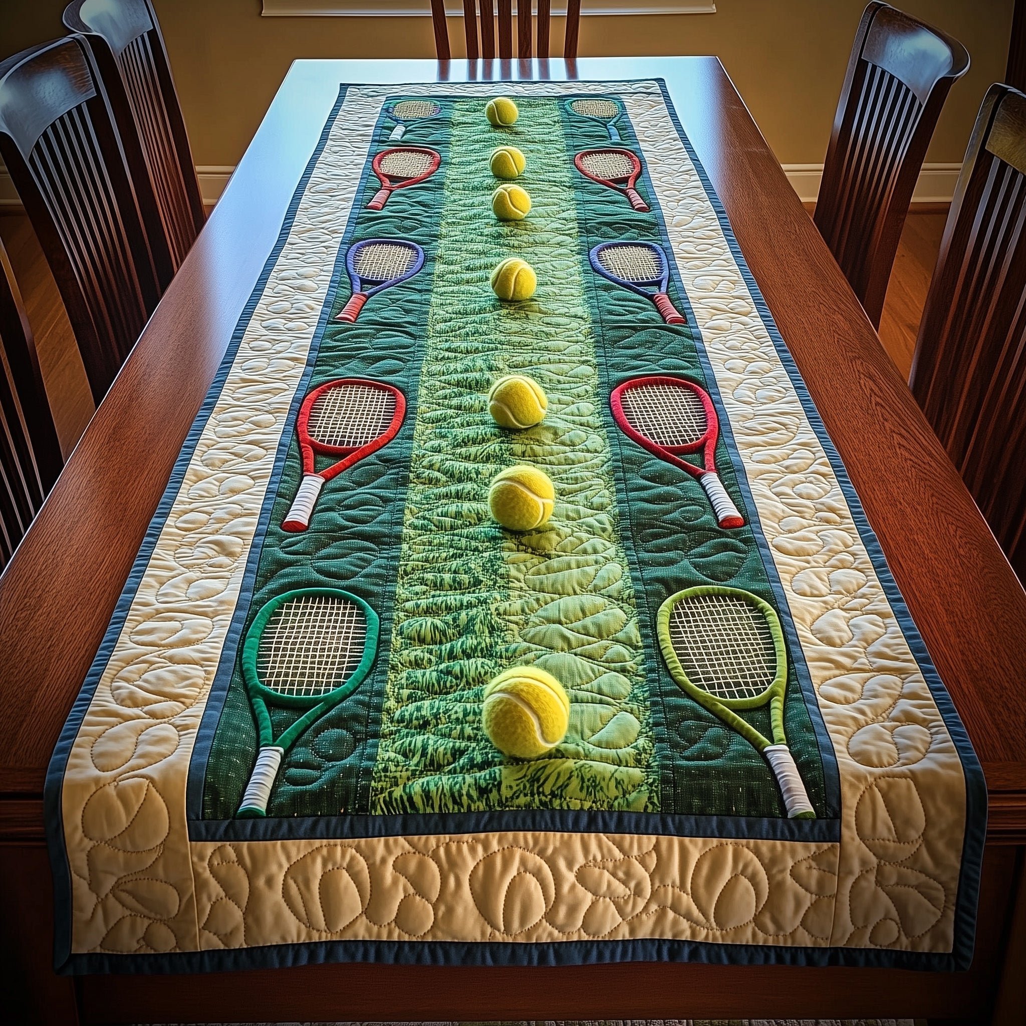 The Perfect Match Quilted Table Runner Cozy Winter Table Runner for Home