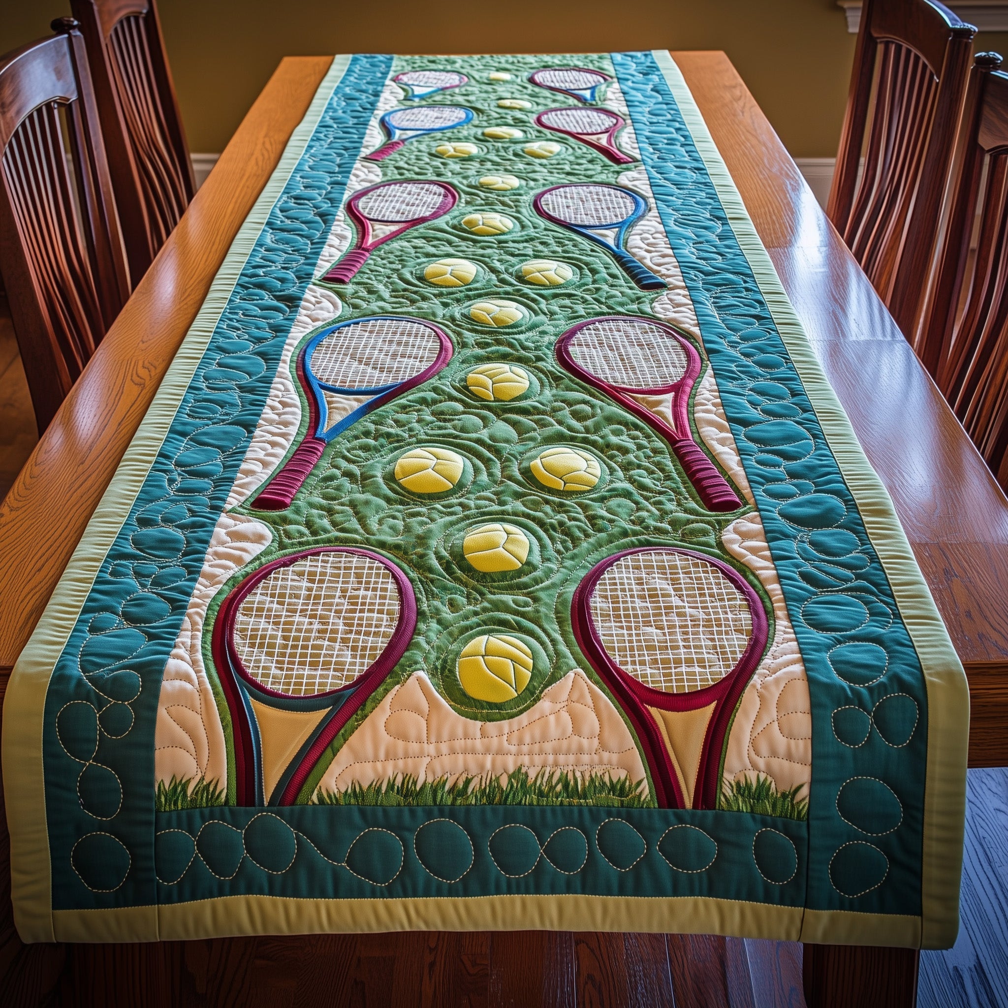 The Perfect Match Quilted Table Runner Elegant Christmas Table Runner