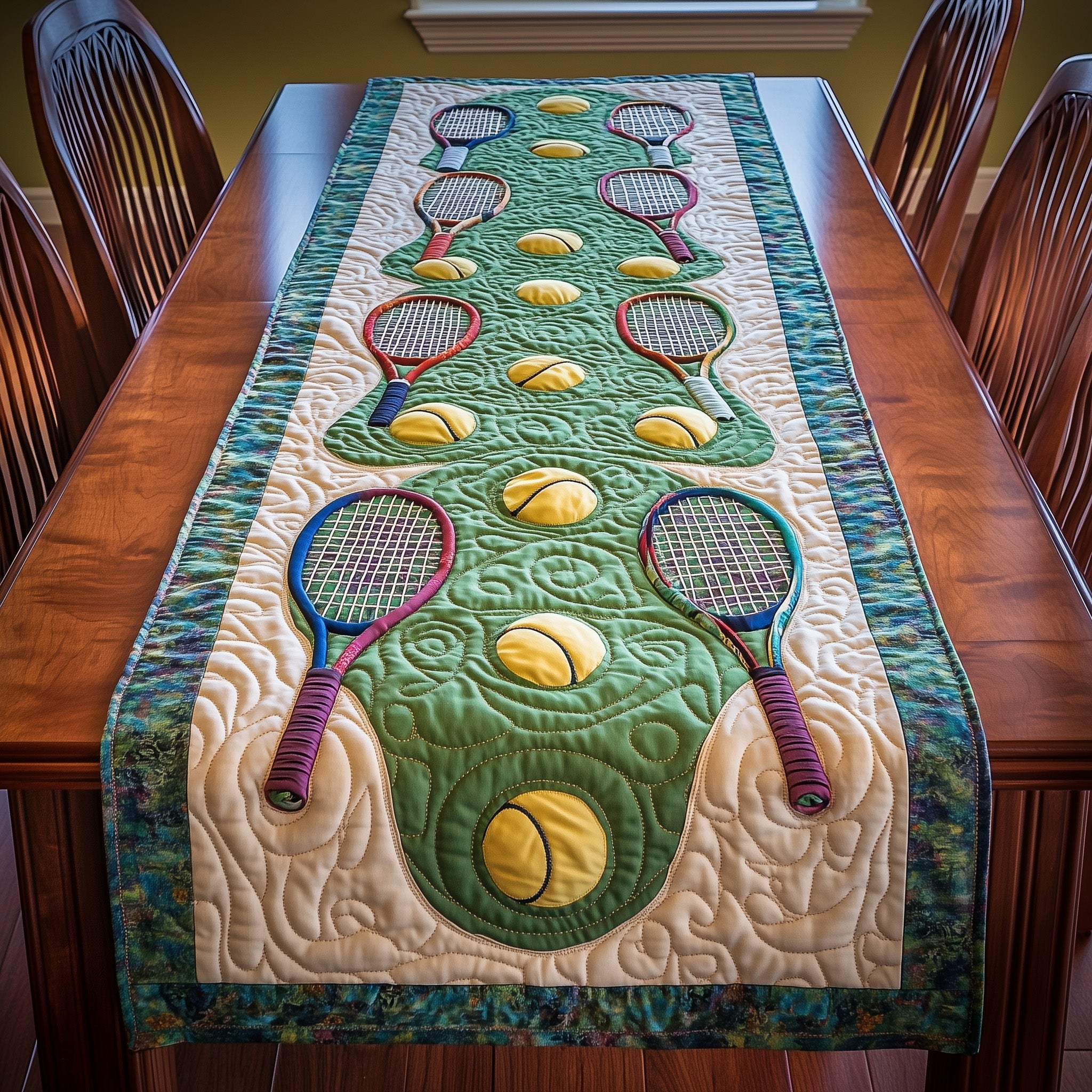 The Perfect Match Quilted Table Runner Holiday Dinner Table Runner