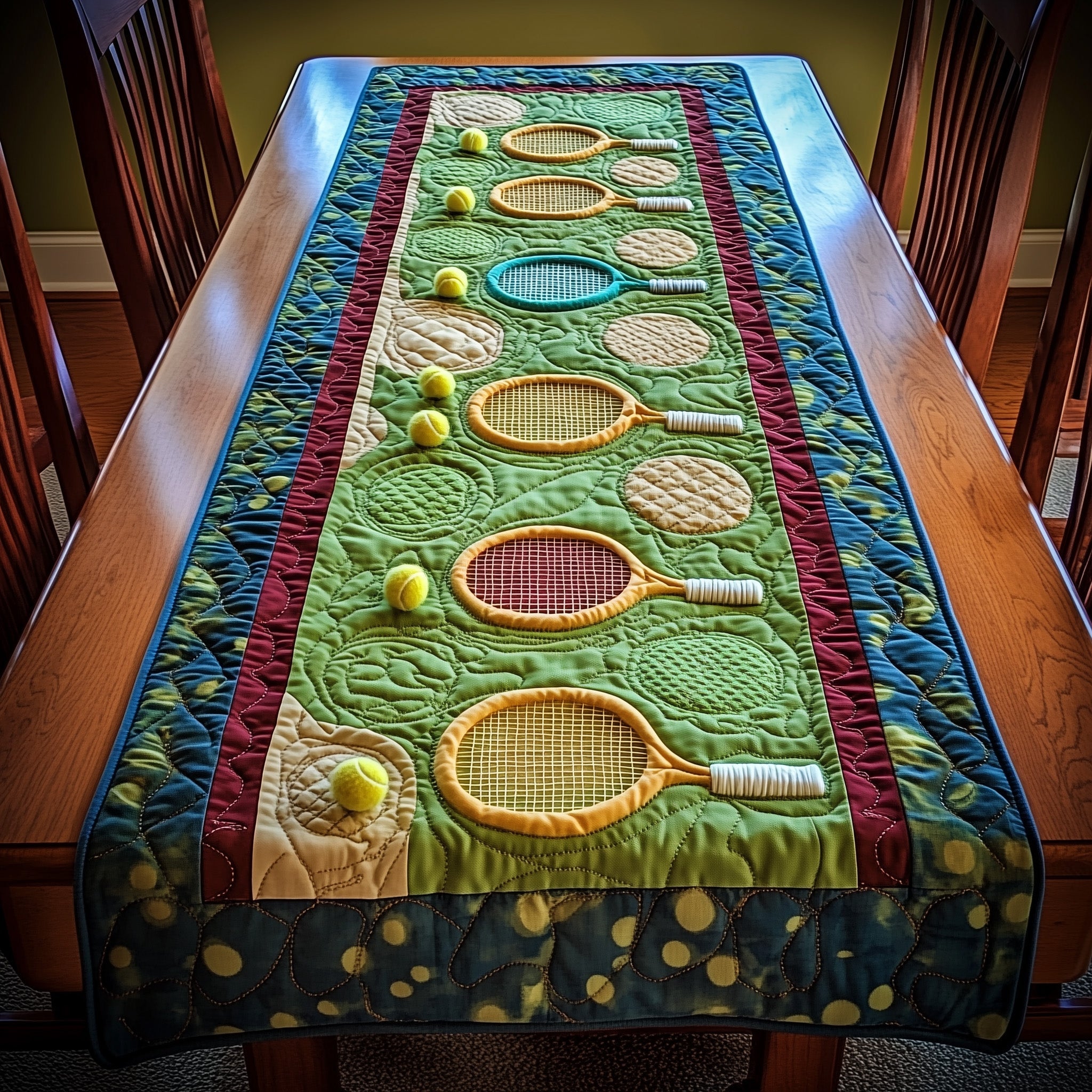 The Perfect Match Quilted Table Runner Winter Table Runner