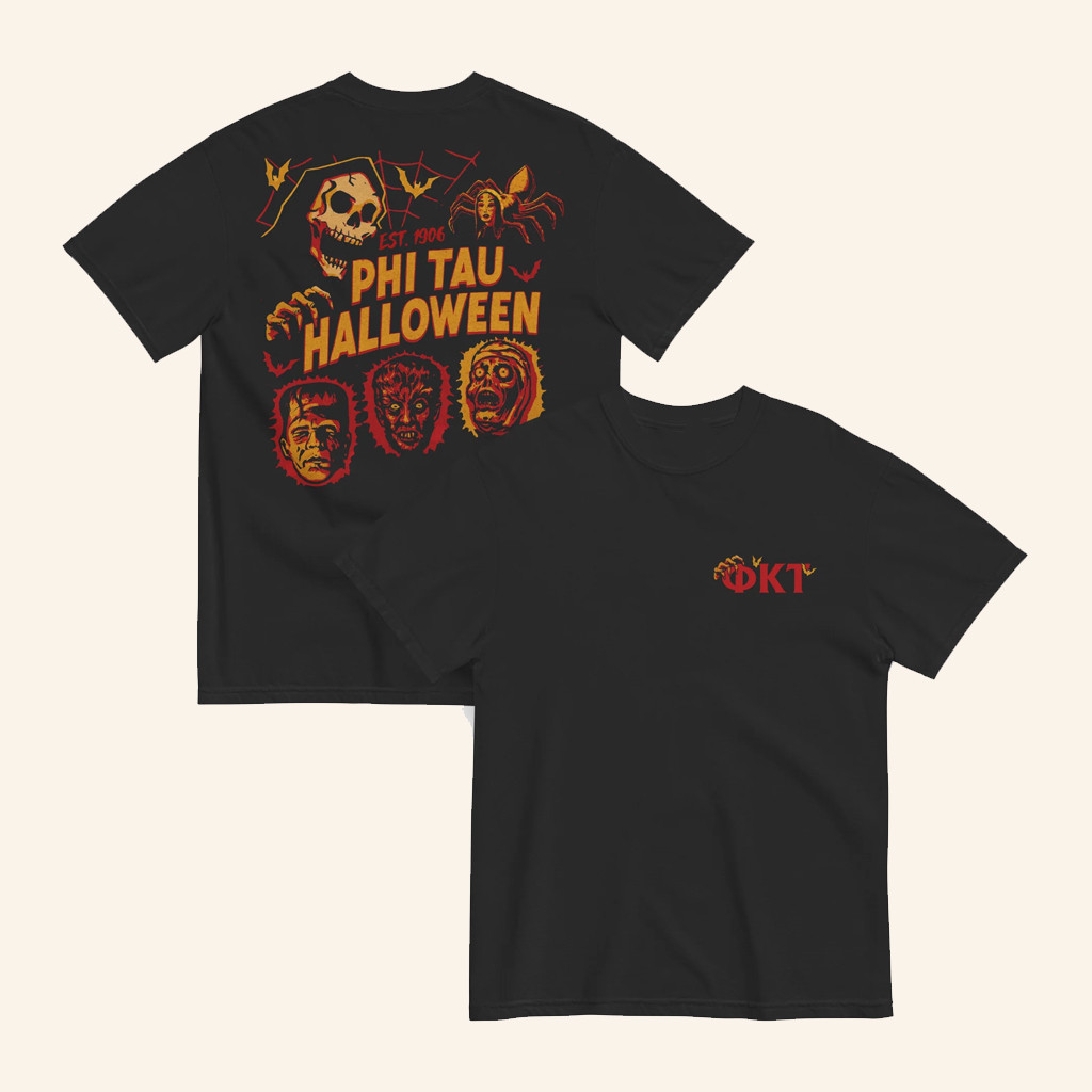 The Phi Tau Merch Phi Tau Halloween T-Shirt Gifts For Besties The Phi Tau Merch Phi Tau Halloween T-Shirt Gifts For Besties