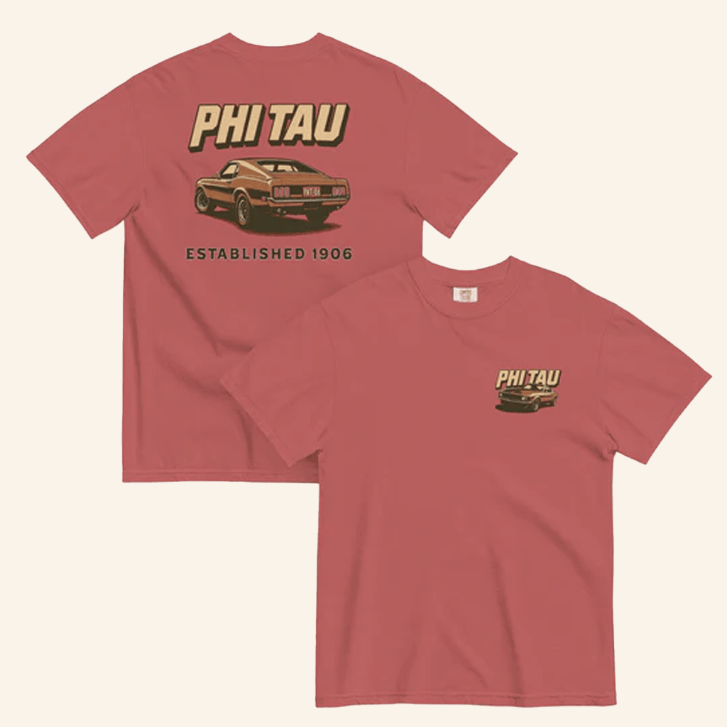 The Phi Tau Merch Phi Tau Vintage Cars T-Shirt Gifts For Husband The Phi Tau Merch Phi Tau Vintage Cars T-Shirt Gifts For Husband