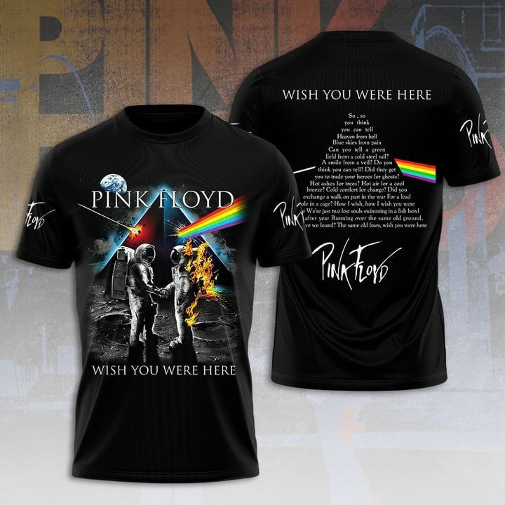 The Pink Floyd Wish You Were Here T-Shirt Pink Floyd Merch Top Father's Day Gifts