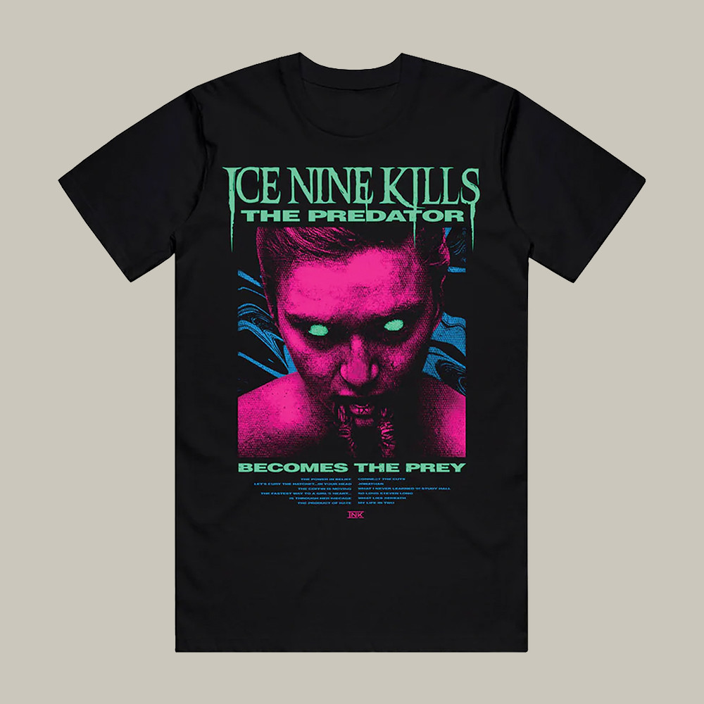 The Predator Ice Nine Kills T-Shirt Horror Graphic Tee Unique Gift For Ice Nine Kills Fans