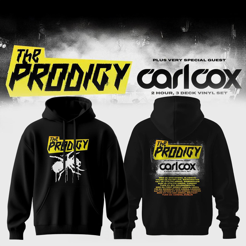 The Prodigy UK And Ireland Arena Tour 2026 Hoodie The Prodigy Merch Music Lover Gifts For Him