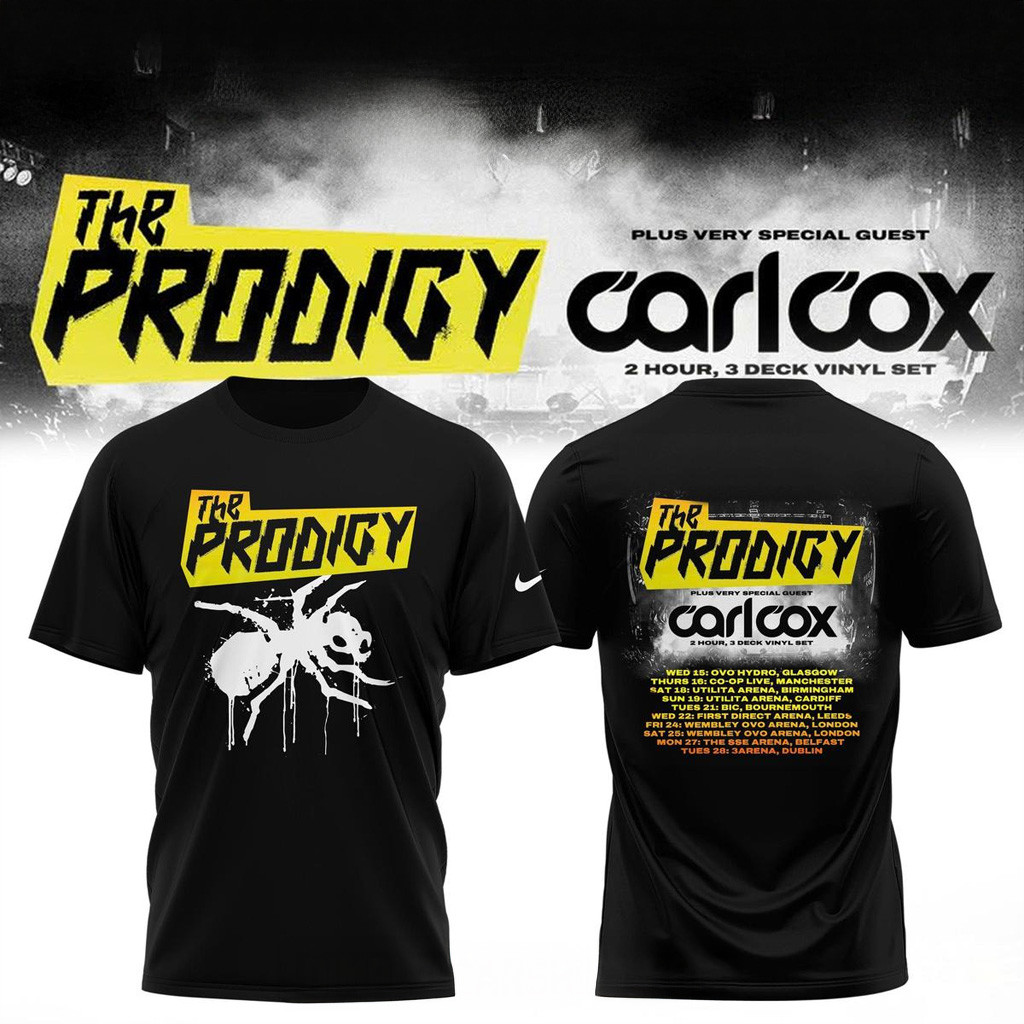 The Prodigy UK And Ireland Arena Tour 2026 Shirt The Prodigy Merch Music Lover Gifts For Him