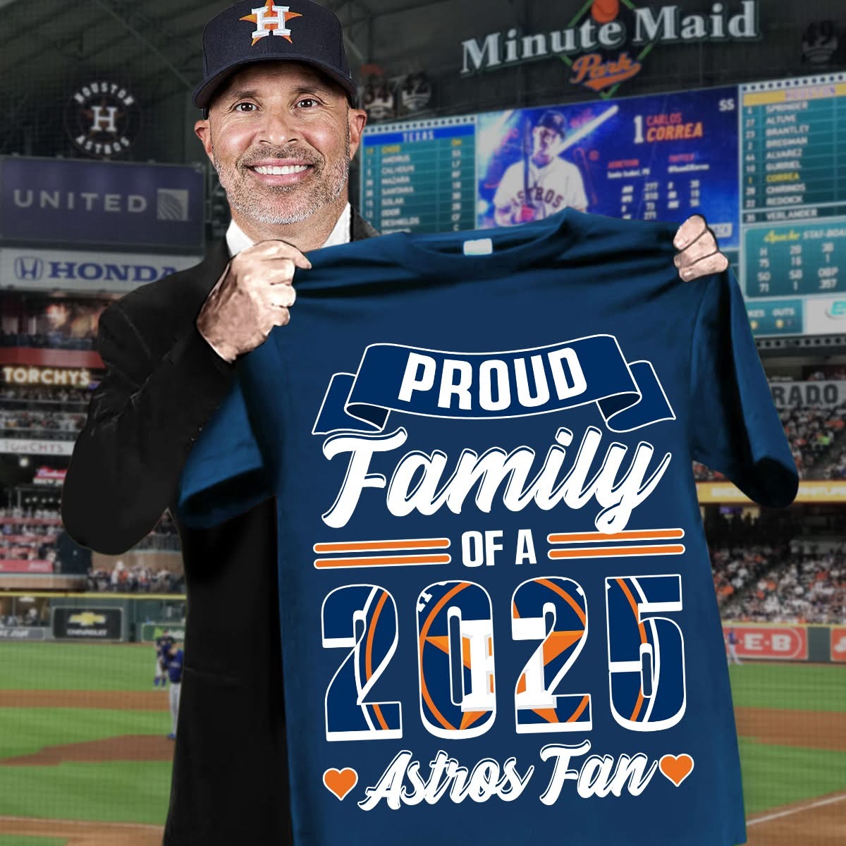 The Proud Family of a 2025 Astros Fan T-Shirt Gifts For Husband