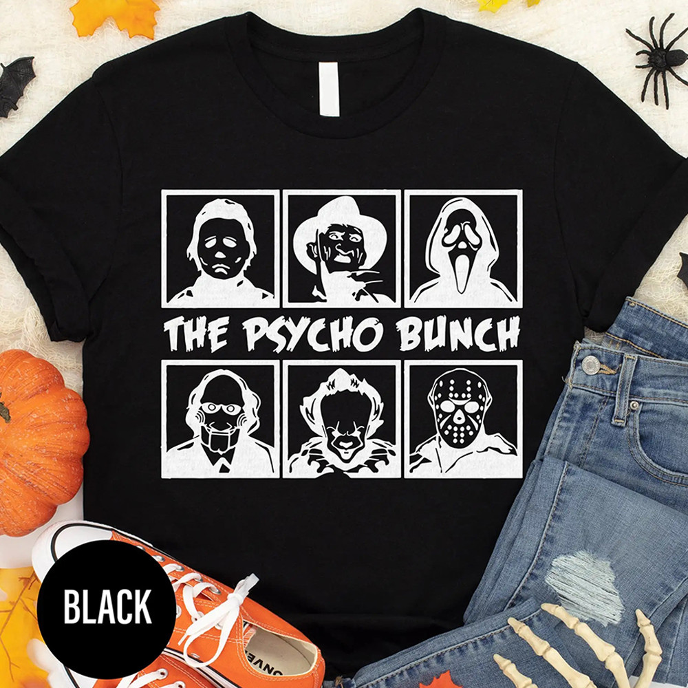 The Psycho Bunch Halloween Shirt Horror T-Shirt Halloween Gifts