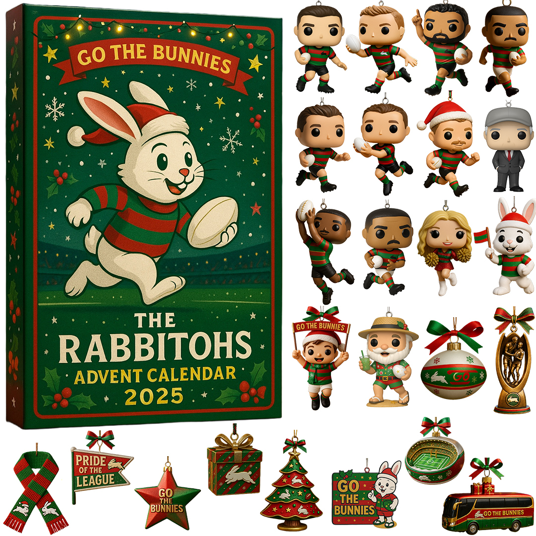 The Rabbitohs Advent Calendar 2025 Home Decor Christmas Countdown Calendar Rabbit Lover Gifts