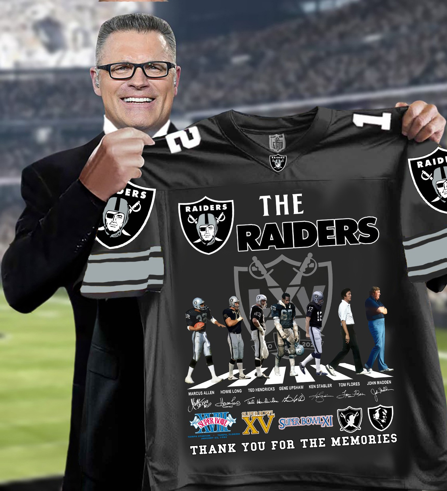 The Raiders Thank You For The Memories Jersey Unique Las Vegas Raiders Gifts For Fans