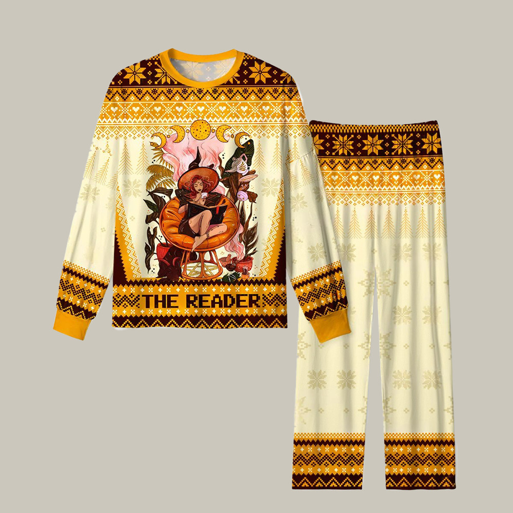 The Reader Moonlit Tales Christmas Pajamas Xmas Wear Witchcraft Christmas Gifts