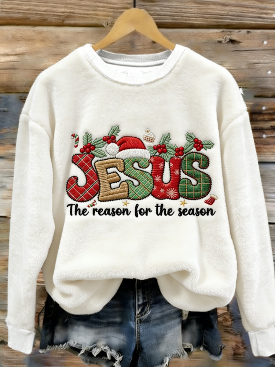 The Reason For The Season Christmas Sweatshirt Jesus Christian Shirt Gift For Her