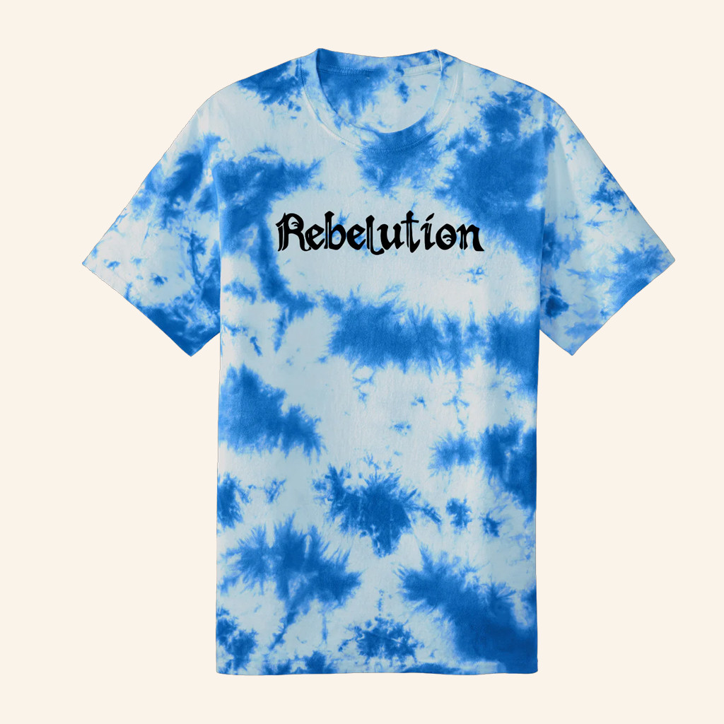 The Rebelution Merch Logo Sky Blue Tie Dye T-Shirt Christmas Presents For Friends