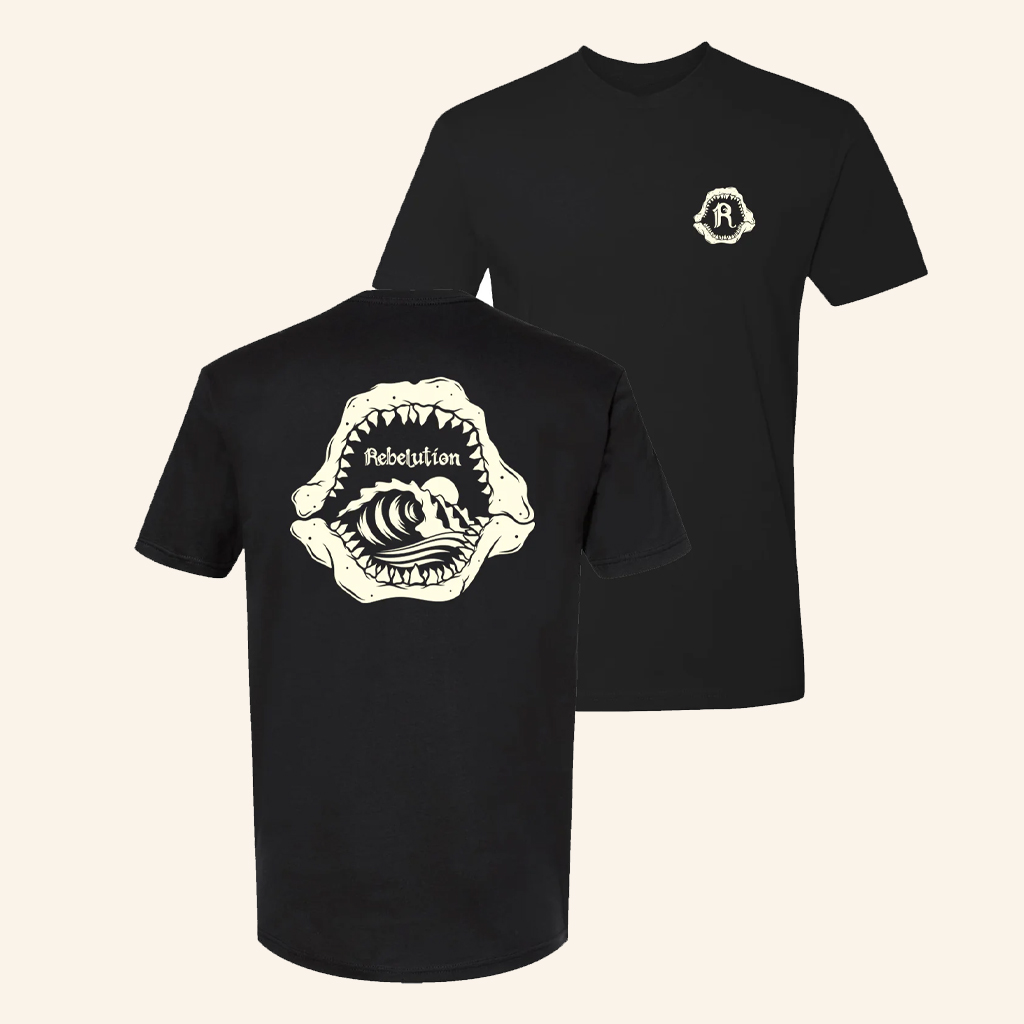 The Rebelution Merch Shark Jaw Black T-Shirt Christmas Gift Ideas For Dad