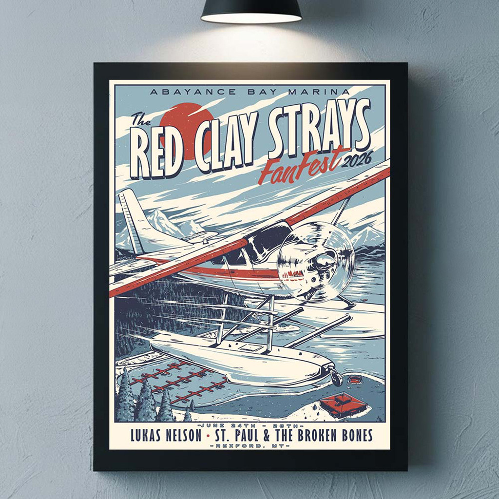 The Red Clay Strays Fan Fest 2026 Gig Poster Living Room Wall Art Gifts For Fans