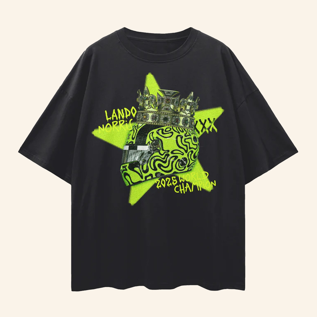 The Red Flags Merch 2025 Lando Norris Championship T-Shirt Gifts For Wife The Red Flags Merch 2025 Lando Norris Championship T-Shirt Gifts For Wife