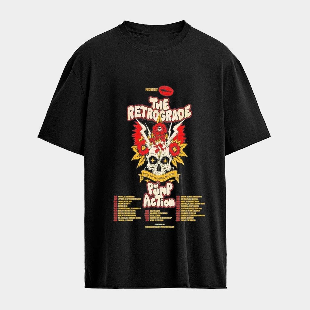 The Retrograde We'Re Not In Florida Anymore Tour 2026 T-Shirt Gifts For Music Lovers