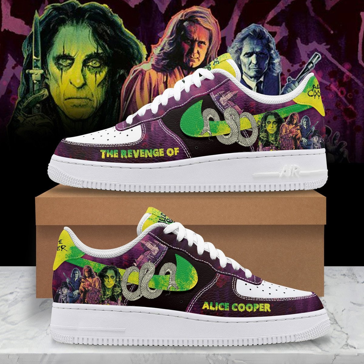 The Revenges Of Alice Cooper AF1 Shoes Is Present Gift For Husband