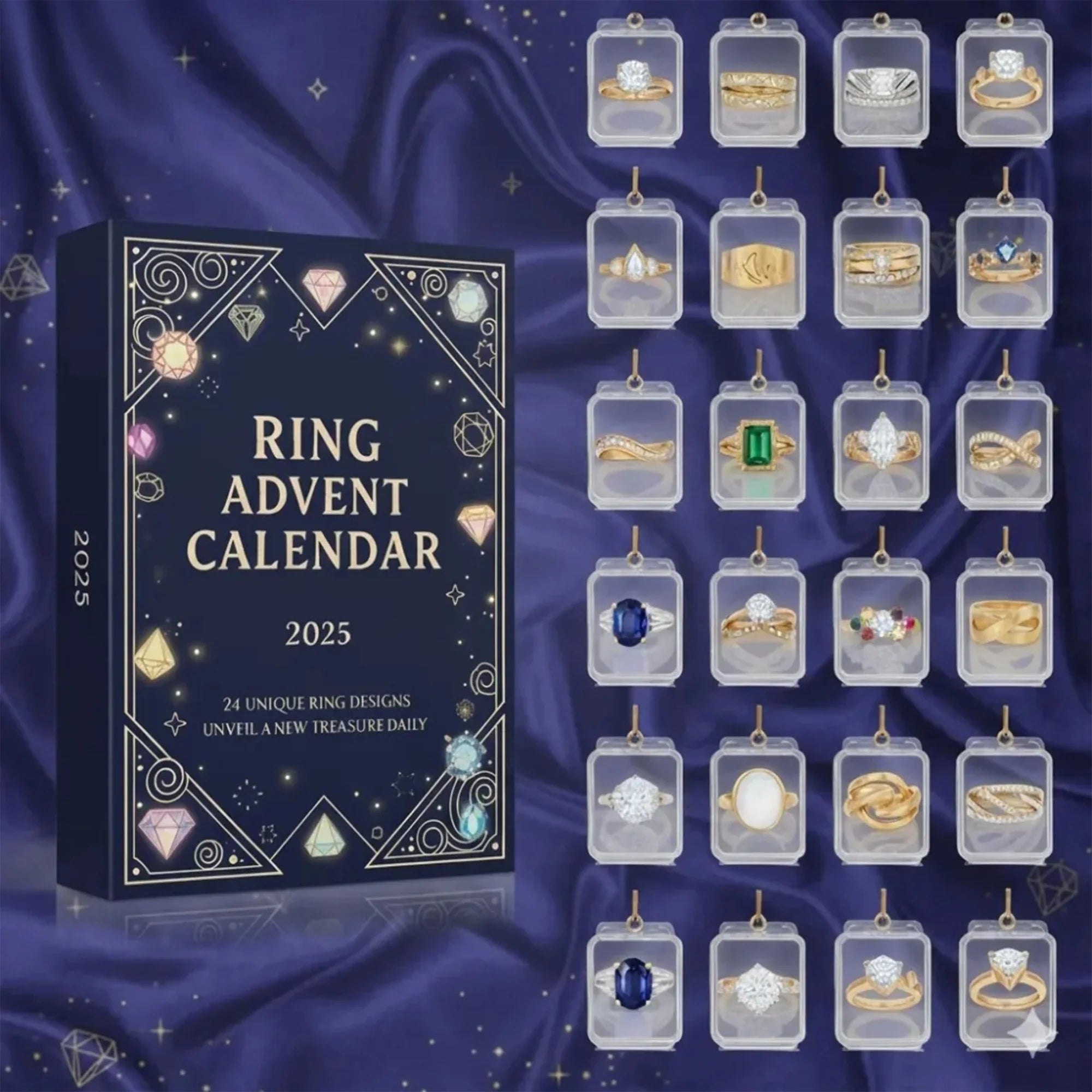 The Ring Revelry Advent Calendar 2025 24 Days Until Christmas Xmas Gifts For Wife
