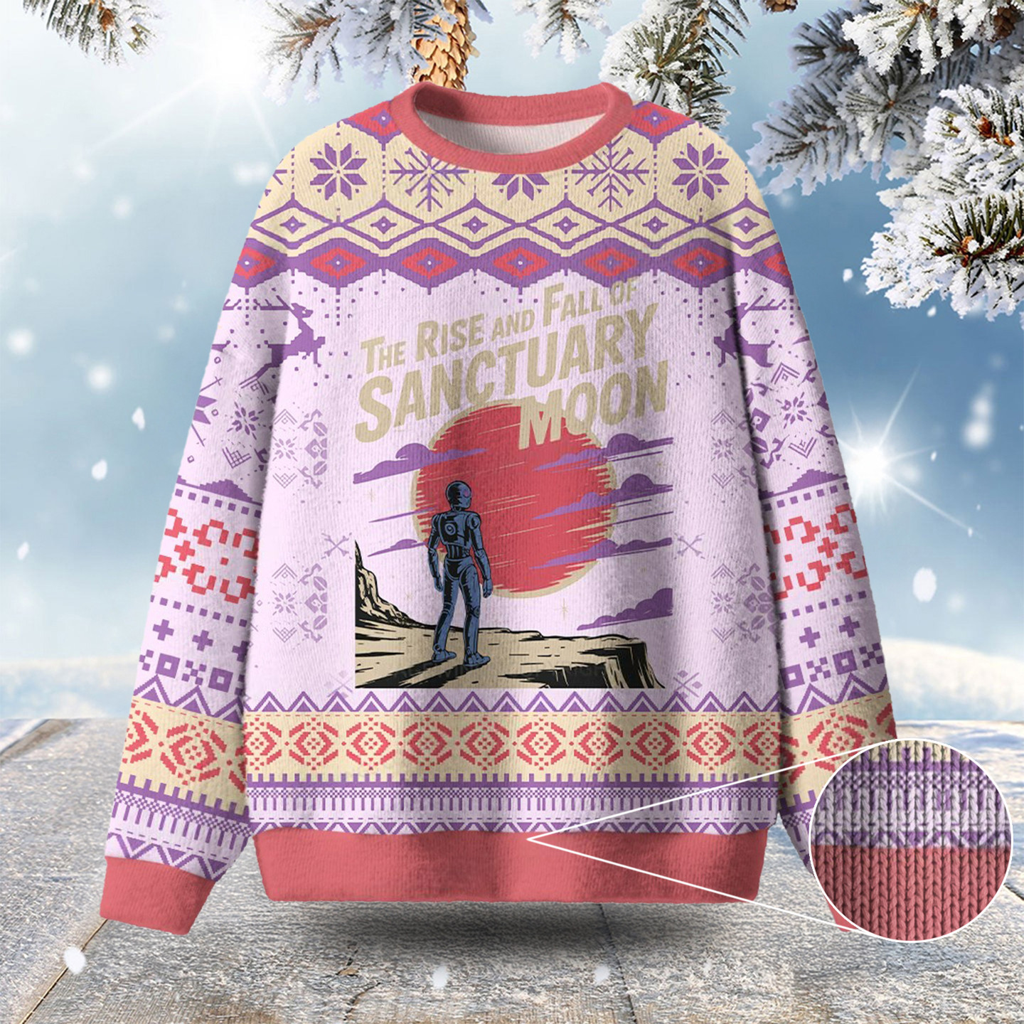 The Rise And Fall Of Sanctuary Moon Ugly Christmas Sweater Xmas Clothing Christmas Gift Ideas