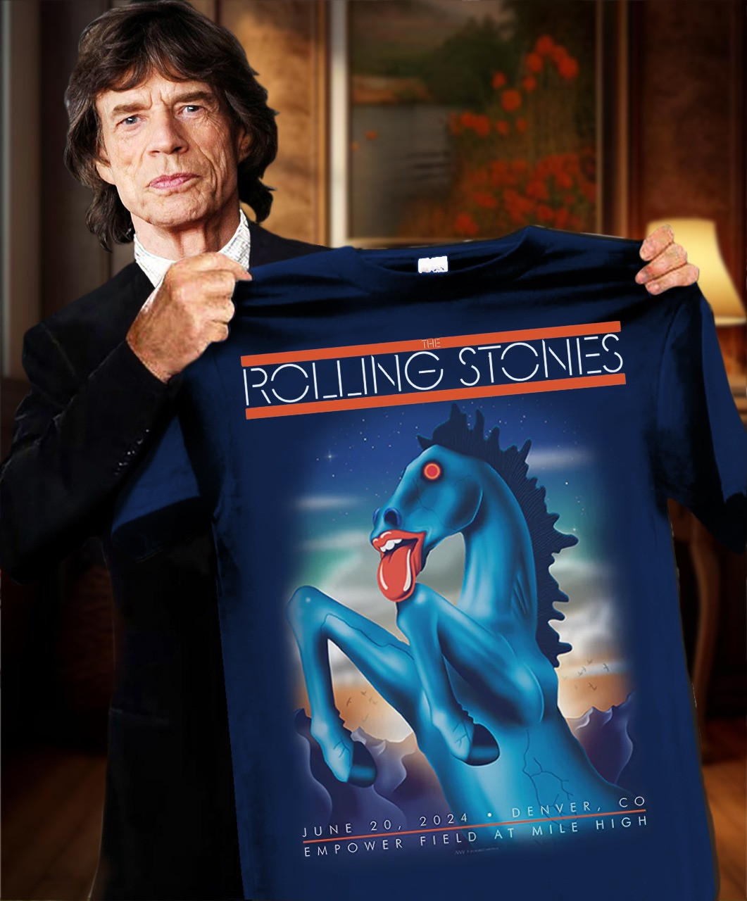 The Rolling Stones Horse June 20 2025 Empower Field At Mile High Shirt Tour Merch Fan Gifts