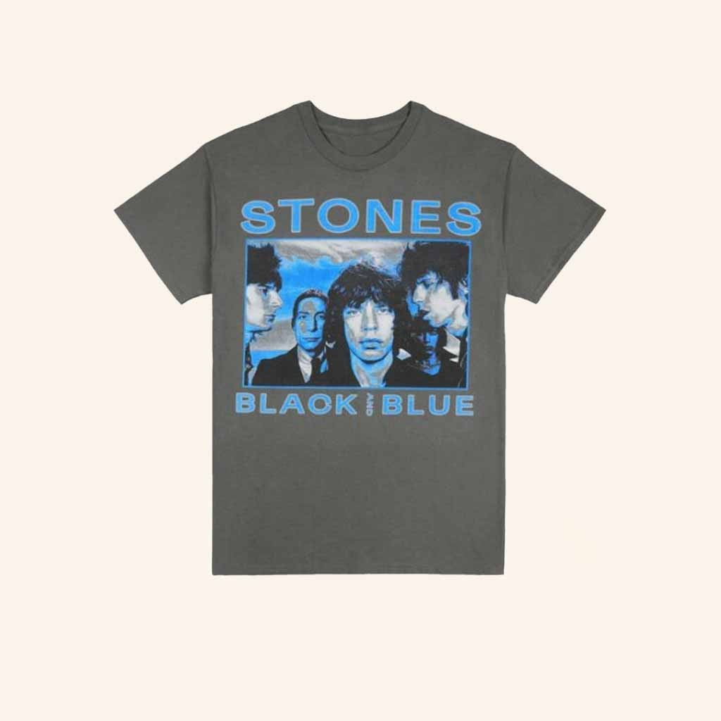 The Rolling Stones Merch Black And Blue Shirt Gift Ideas For Rock Music Lovers