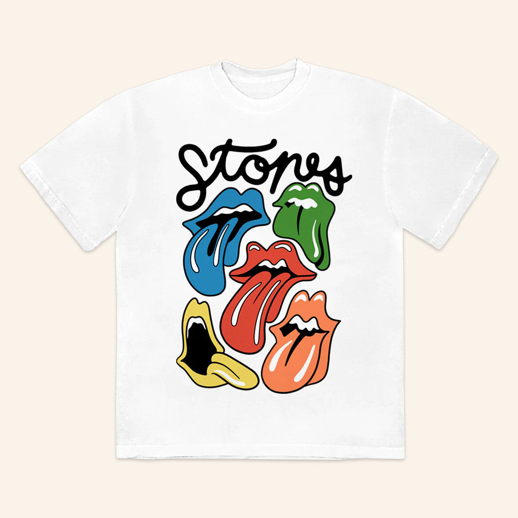 The Rolling Stones Merch Kids Multi Tongue T-Shirt Gifts For Friends The Rolling Stones Merch Kids Multi Tongue T-Shirt Gifts For Friends