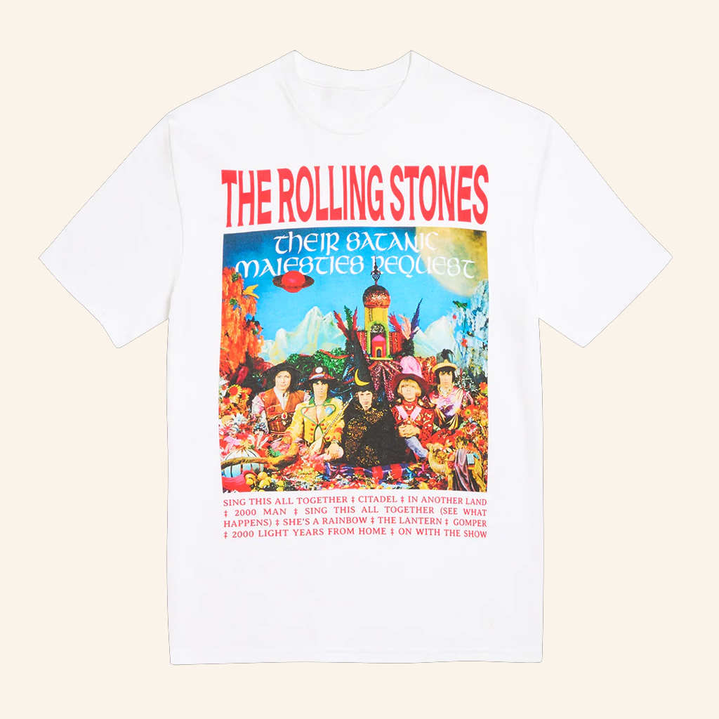 The Rolling Stones Merch Their Satanic Majesties Request T-Shirt Xmas Gifts For Rock Fans