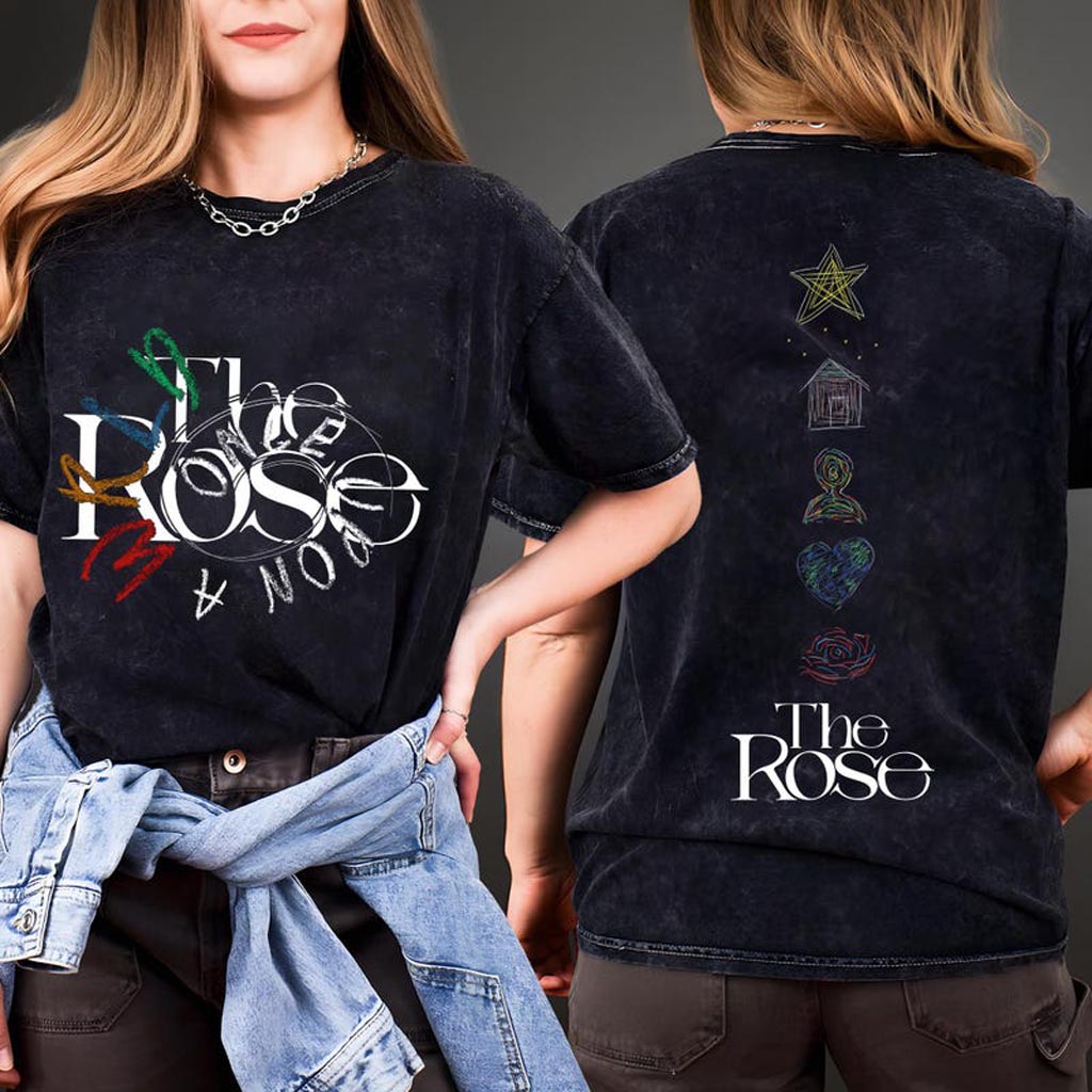 The Rose Once Upon A WRLD Tour Mineral Wash Shirt The Rose 2025 World Tour T-Shirt The Rose WRLD